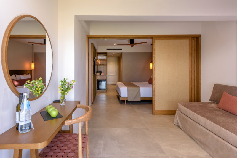 Family Room with Sliding Door